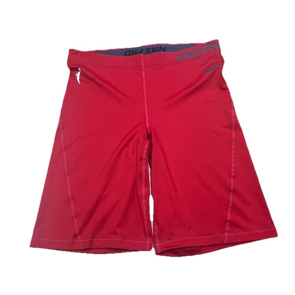Nike Pro WNBA 10" Dri-Fit Compression Shorts Women's XL Tall Red Athletic
